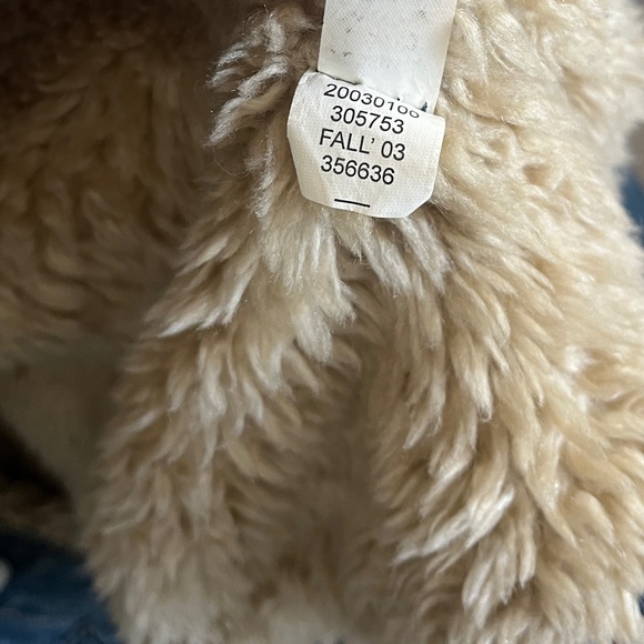 GAP Blue Denim Jacket with Cream Faux Fur - Picture 4 of 4